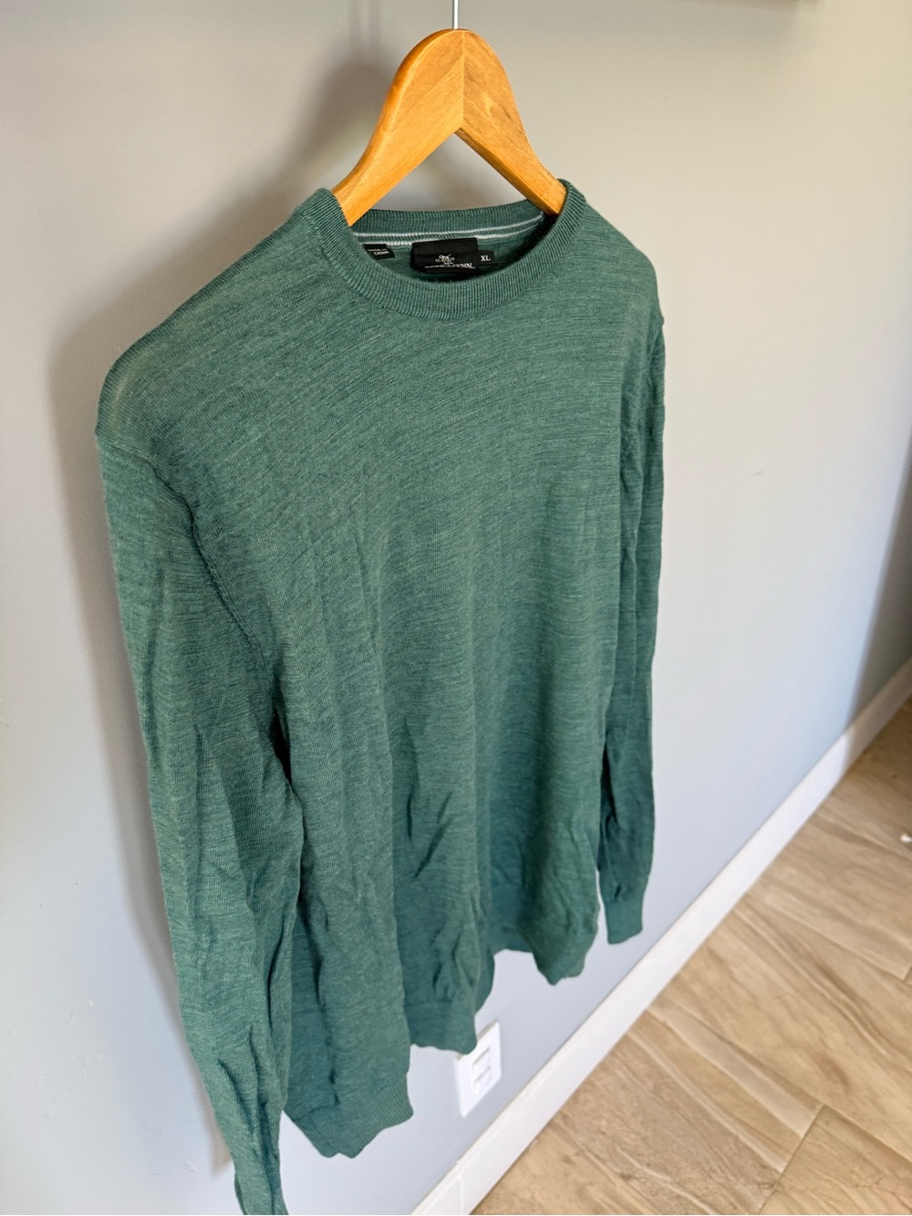 Rodd & Gunn Forest Green Crewneck Merino Wool Sweater